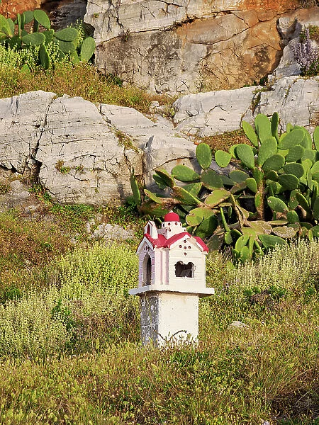The Miniature Roadside Chapel, City of Rethymno, Rethymno Region, Crete, Greece