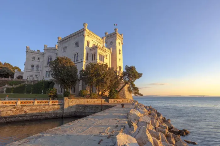 Framed Print : Miramare Castle, Trieste, Friuli-Venezia Giulia, Italy