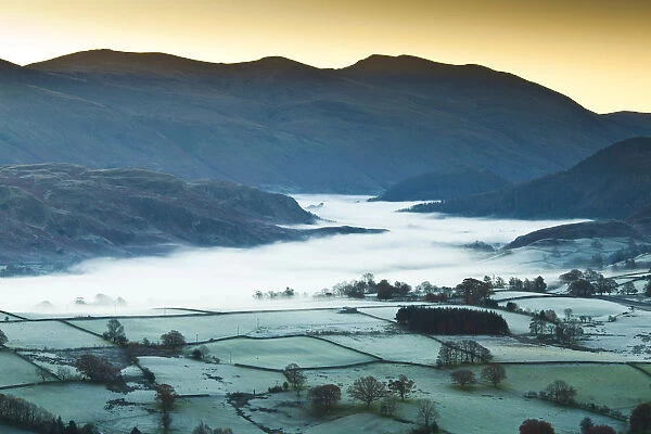 Mist in Dale Bottom, Lake District National Park, Cumbria, England