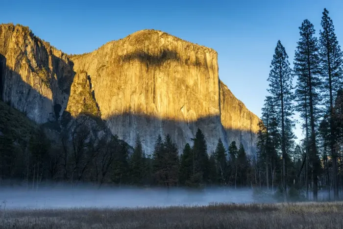 Framed Print : Mist Below El Capitan, Yosemite National Park, California, USA Framed Print : Mist Below El Capitan, Yosemite National Park, California, USA