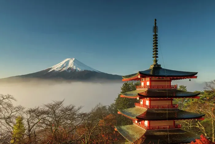 Framed Print : Mist Below Mt. Fuji & Chureito Pagoda, Fujiyoshida, Yamanashi Prefecture, Japan Framed Print : Mist Below Mt. Fuji & Chureito Pagoda, Fujiyoshida, Yamanashi Prefecture, Japan