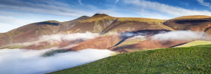 Framed Print : Mist Around Skiddaw, Lake District National Park, Cumbria, England Framed Print : Mist Around Skiddaw, Lake District National Park, Cumbria, England