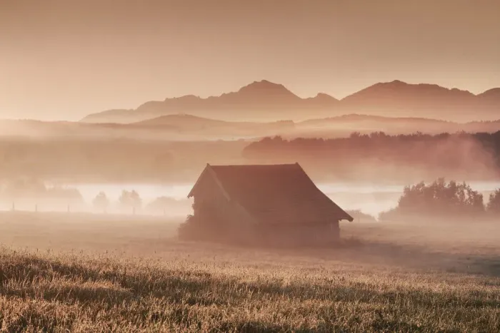 Framed Print : Misty mood at Riegsee - Germany, Bavaria, Upper Bavaria, Garmisch-Partenkirchen, Murnau Framed Print : Misty mood at Riegsee - Germany, Bavaria, Upper Bavaria, Garmisch-Partenkirchen, Murnau