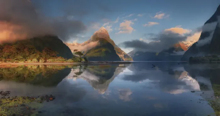 Framed Print : Mitre Peak, Milford Sound, South Island, New Zealand Framed Print : Mitre Peak, Milford Sound, South Island, New Zealand