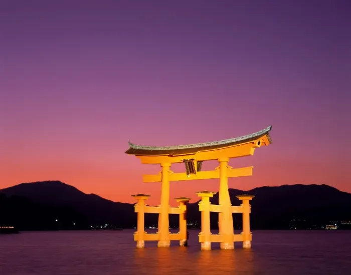 Framed Print : Miyajima Island / Itsukushima Shrine / Torii Gate / Night View Framed Print : Miyajima Island / Itsukushima Shrine / Torii Gate / Night View