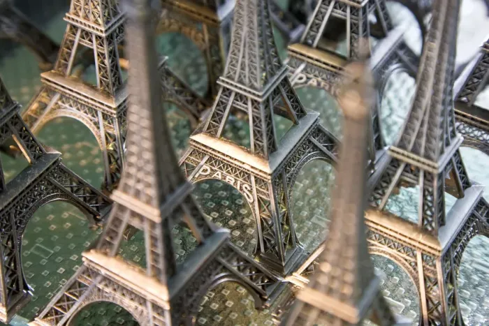 Framed Print : Model Eiffel Towers, Paris, France Framed Print : Model Eiffel Towers, Paris, France