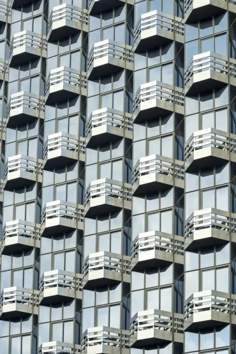 Framed Print : Modern Architecture Detail, Los Angeles, California, USA
