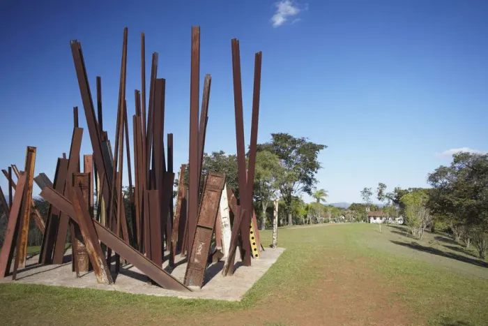Framed Print : Modern art by Chris Burden at Centro de Arte Contemporanea Inhotim, Brumadinho, Belo Framed Print : Modern art by Chris Burden at Centro de Arte Contemporanea Inhotim, Brumadinho, Belo