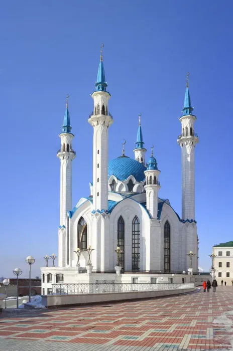 Framed Print : Modern Sharif mosque in Kazan Kremlin, Tatarstan, Russia Framed Print : Modern Sharif mosque in Kazan Kremlin, Tatarstan, Russia