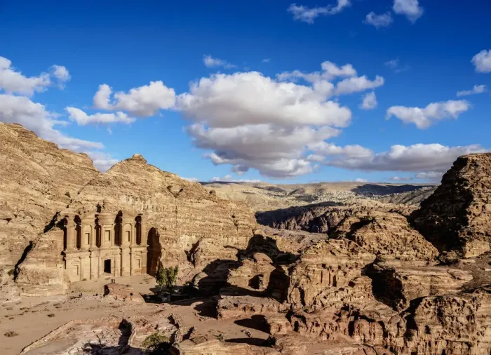 Framed Print : The Monastery, Ad-Deir, elevated view, Petra, Ma an Governorate, Jordan Framed Print : The Monastery, Ad-Deir, elevated view, Petra, Ma an Governorate, Jordan