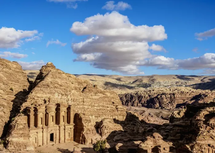 Framed Print : The Monastery, Ad-Deir, elevated view, Petra, Ma an Governorate, Jordan Framed Print : The Monastery, Ad-Deir, elevated view, Petra, Ma an Governorate, Jordan