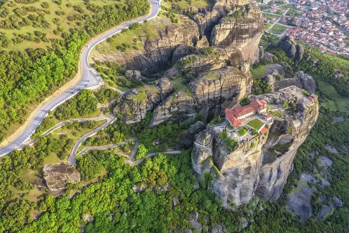 Framed Print : Monastery of Aghia Triada in Meteora, Kalabaka, Tessaglia, Greece Framed Print : Monastery of Aghia Triada in Meteora, Kalabaka, Tessaglia, Greece