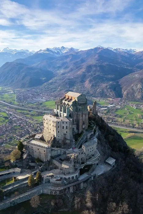 Framed Print : monastery called Sacra di San Michele, symbol of Piedmont region, located on the mount Pirchiriano, Sant'Ambrogio di Torino, Val di Susa, Torino district, Piedmont, Italy Framed Print : monastery called Sacra di San Michele, symbol of Piedmont region, located on the mount Pirchiriano, Sant'Ambrogio di Torino, Val di Susa, Torino district, Piedmont, Italy