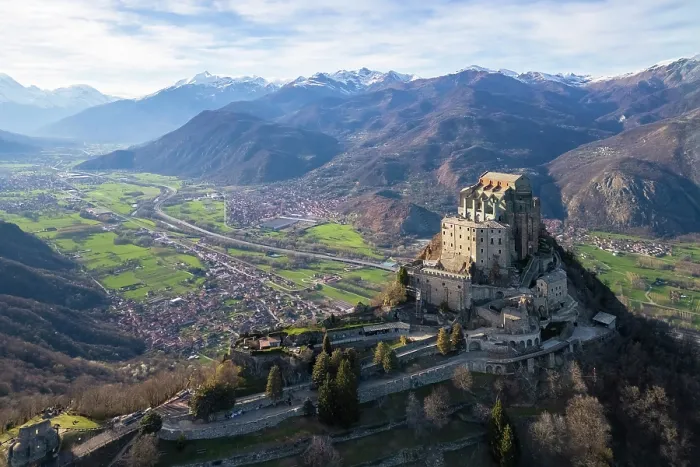 Framed Print : monastery called Sacra di San Michele, symbol of Piedmont region, located on the mount Pirchiriano, Sant'Ambrogio di Torino, Val di Susa, Torino district, Piedmont, Italy Framed Print : monastery called Sacra di San Michele, symbol of Piedmont region, located on the mount Pirchiriano, Sant'Ambrogio di Torino, Val di Susa, Torino district, Piedmont, Italy