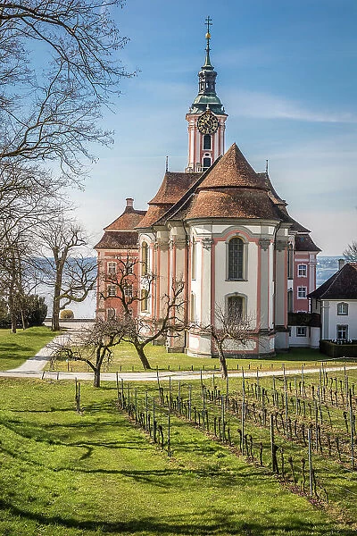 Monastery church of the Cistercian monastery Birnau, Baden-Wurttemberg, Germany