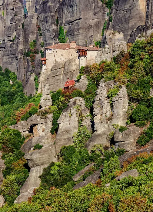 Framed Print : Monastery of Rousanou, Meteora, Thessaly, Greece Framed Print : Monastery of Rousanou, Meteora, Thessaly, Greece
