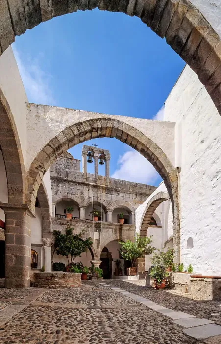 Framed Print : Monastery of Saint-John the Theologian, patio interior, Patmos Chora, Patmos Island, Dodecanese, Greece Framed Print : Monastery of Saint-John the Theologian, patio interior, Patmos Chora, Patmos Island, Dodecanese, Greece