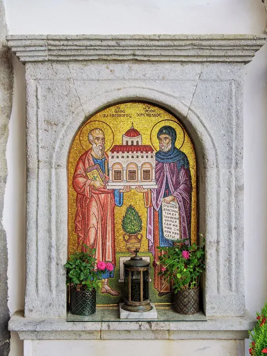 Framed Print : Monastery of Saint-John the Theologian, interior detail, Patmos Chora, Patmos Island, Dodecanese, Greece Framed Print : Monastery of Saint-John the Theologian, interior detail, Patmos Chora, Patmos Island, Dodecanese, Greece