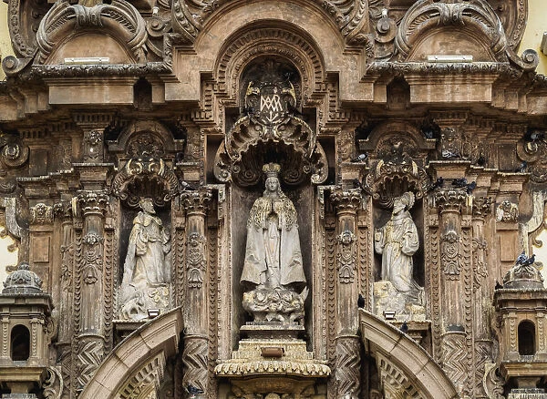 Monastery of San Francisco, detailed view, Old Town, Lima, Peru