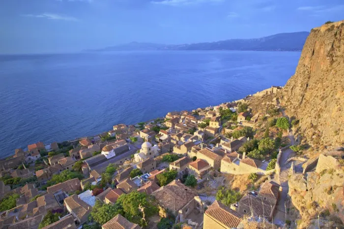 Framed Print : Monemvasia, Laconia, The Peloponnese, Greece, Southern Europe Framed Print : Monemvasia, Laconia, The Peloponnese, Greece, Southern Europe