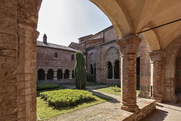 Monferrato, Asti district, Albugnano, Piedmont, Italy. Abbey of Vezzolano