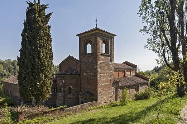Monferrato, Asti district, Albugnano, Piedmont, Italy. Abbey of Vezzolano