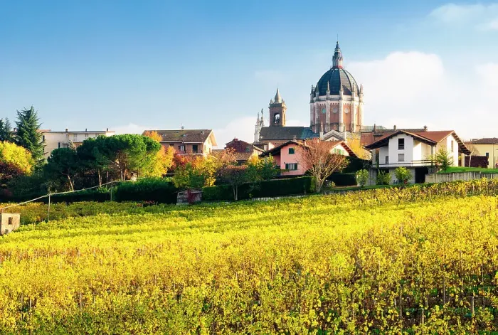 Framed Print : Monferrato hills with foliage and view of Fontanile, Fontanile, Piedmont, Italy Framed Print : Monferrato hills with foliage and view of Fontanile, Fontanile, Piedmont, Italy