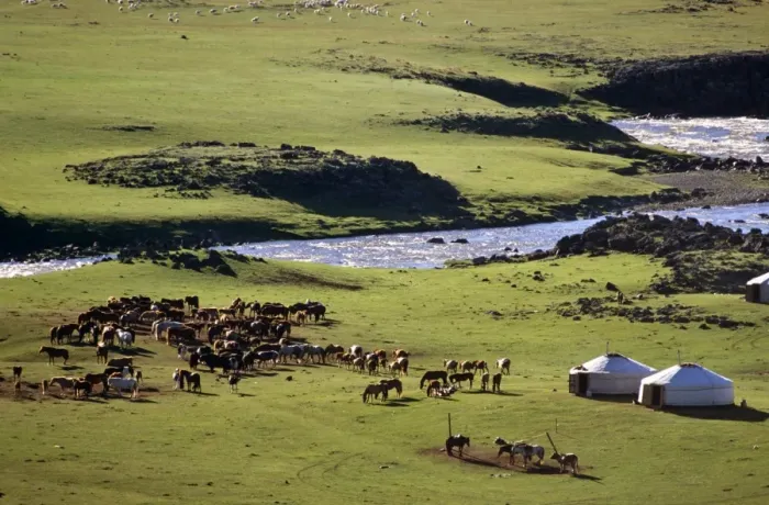 Framed Print : Mongolia, Steppeland Framed Print : Mongolia, Steppeland