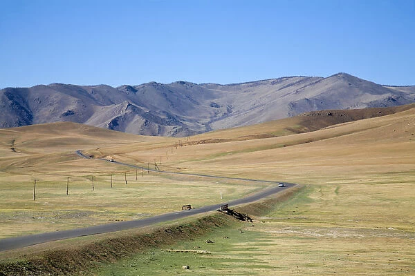 Mongolia, Ulaanbaatar, Scenery in Terelj National Park
