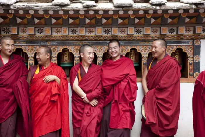 Framed Print : Monks in the Bhuddist temple or Dzong in Paro Bhutan Framed Print : Monks in the Bhuddist temple or Dzong in Paro Bhutan