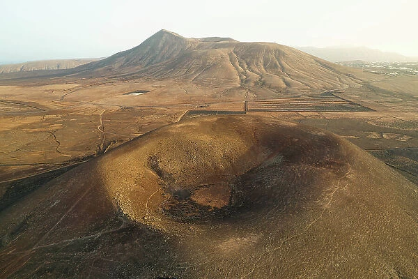 Montana Roja volcano, Natural Park of Corralejo, Fuerteventura, Canary Island, Spain