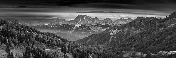 Monte Civetta from Passo Valles, Dolomites, Trentino-Alto Adige, Italy