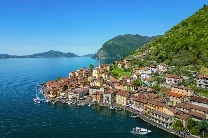 Framed Print : Monte Isola and Peschiera Maraglio village on Iseo lake. Peschiera Maraglio, Montisola, Brescia province, Lombardy district, Italy Framed Print : Monte Isola and Peschiera Maraglio village on Iseo lake. Peschiera Maraglio, Montisola, Brescia province, Lombardy district, Italy