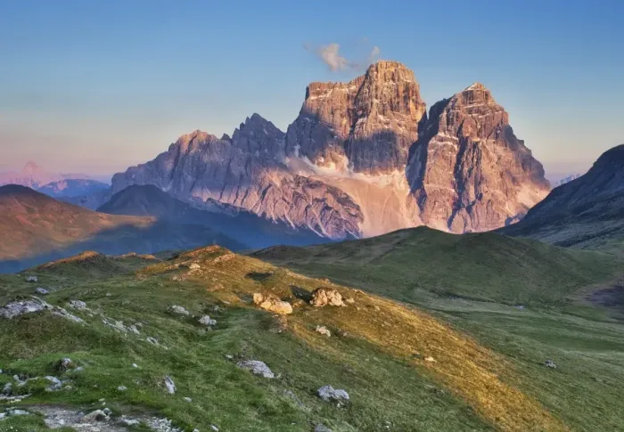 Framed Print : Monte Pelmo, Dolomites, San Vito di Cadore, Belluno, Veneto, Italy