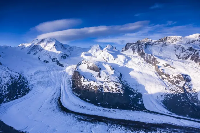 Framed Print : Monte Rosa range & Gornergletscher, Zermatt, Valais, Switzerland Framed Print : Monte Rosa range & Gornergletscher, Zermatt, Valais, Switzerland