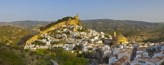 Framed Print : Montefrio illuminated at sunrise, Granada Province, Andalusia, Spain Framed Print : Montefrio illuminated at sunrise, Granada Province, Andalusia, Spain