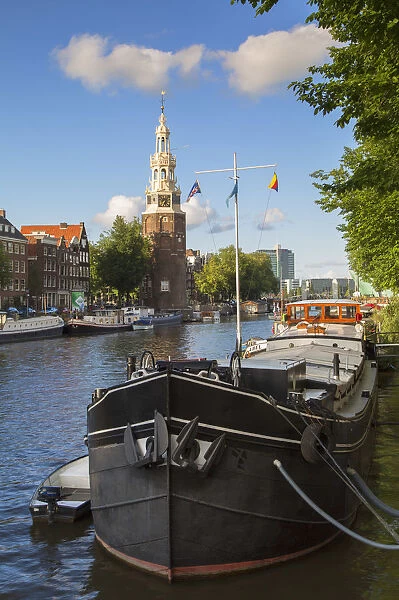 Montelbaanstoren on Oudeschans canal, Amsterdam, Netherlands