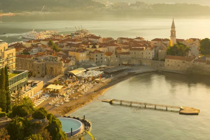 Framed Print : Montenegro, Budva, Old Town, Stari Grad