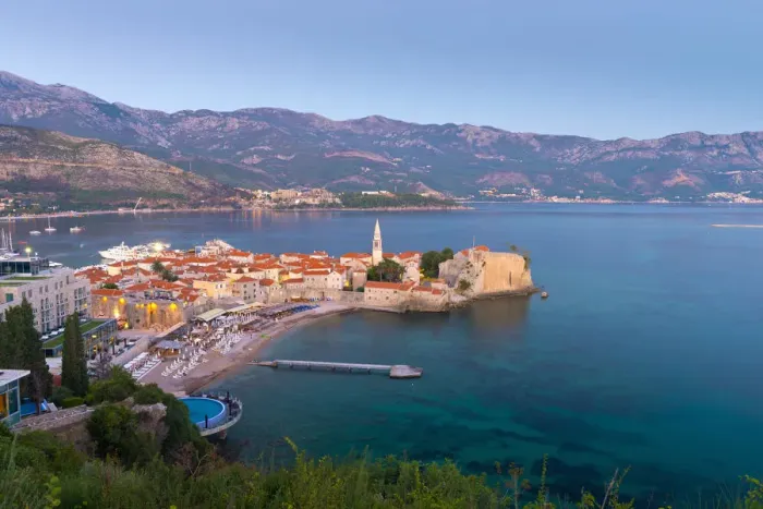 Framed Print : Montenegro, Budva, Old Town, Stari Grad Framed Print : Montenegro, Budva, Old Town, Stari Grad