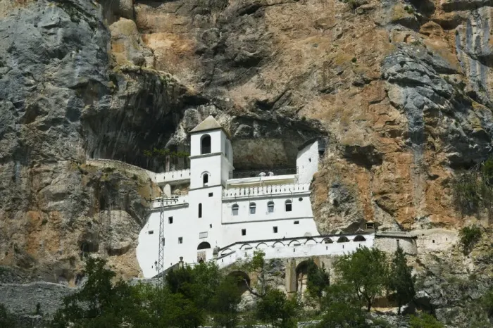 Framed Print : Montenegro, Ostrog Monastery Area, Ostrog Monastery Framed Print : Montenegro, Ostrog Monastery Area, Ostrog Monastery