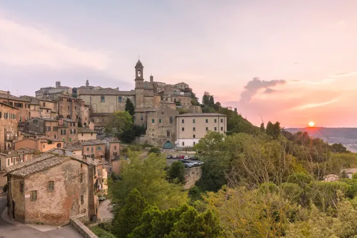 Framed Print : Montepulciano at sunrise, Siena province, Tuscany, Italy, Europe Framed Print : Montepulciano at sunrise, Siena province, Tuscany, Italy, Europe