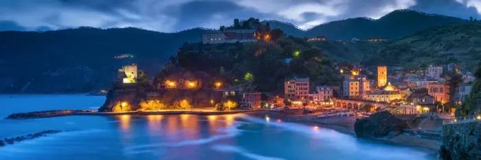 Framed Print : Monterosso al Mare at Night, Cinque Terre, Liguria, Italy Framed Print : Monterosso al Mare at Night, Cinque Terre, Liguria, Italy