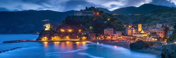 Monterosso al Mare at Night, Cinque Terre, Liguria, Italy