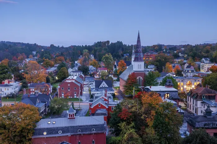 Framed Print : Montpellier, Vermont, New England, USA