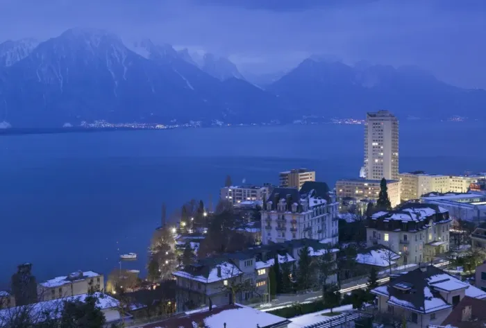 Framed Print : Montreux & Lake Geneva Framed Print : Montreux & Lake Geneva