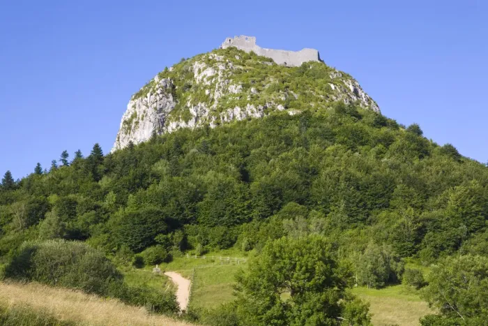 Framed Print : Montsegur, Ariege, Midi-Pyrenees, France