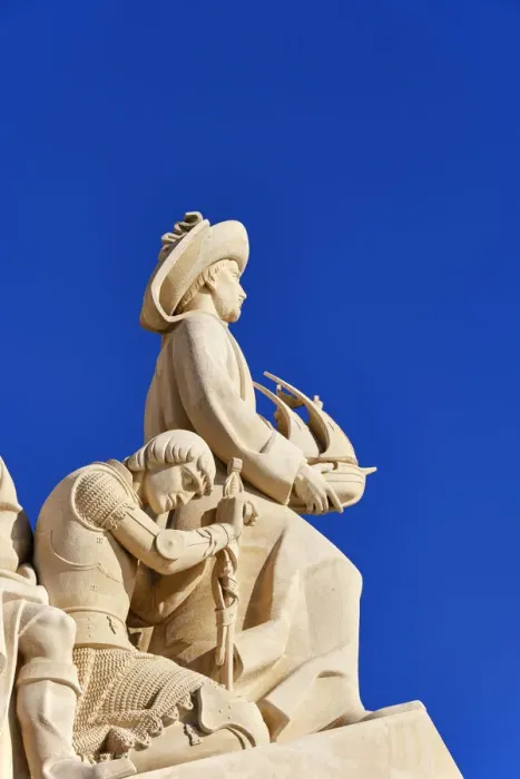 Framed Print : Detail of the Monument to the Discoveries (Padrao dos Descobrimentos