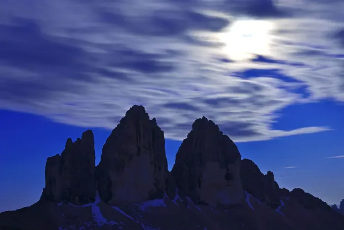 Framed Print : Full moon over the northern walls of the Three Peaks, Sexten Dolomites, Alta Pusteria Framed Print : Full moon over the northern walls of the Three Peaks, Sexten Dolomites, Alta Pusteria