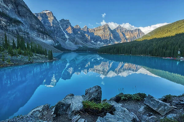 Moraine Lake and the Valley of the Ten Peaks. Banff National Park, Alberta, Canada