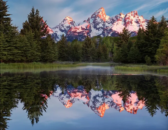 Framed Print : Morning reflection at Schwabacker Landing, Grand Teton National Park, Wyoming, USA Framed Print : Morning reflection at Schwabacker Landing, Grand Teton National Park, Wyoming, USA